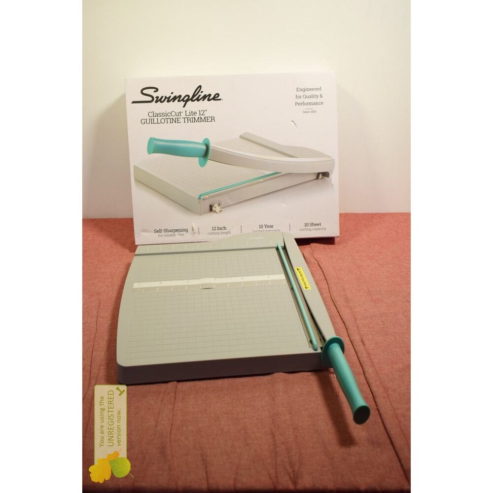 Swingline Guillotine Paper Trimmer Gray/Teal